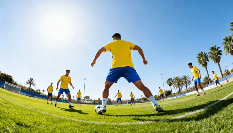 Foireann na Brasaíle ag traenáil don Corn an Domhain 2026