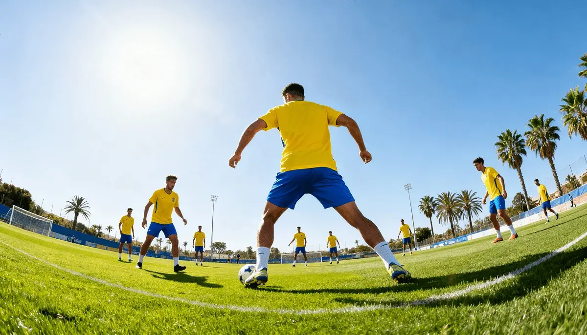 Foireann na Brasaíle ag traenáil don Corn an Domhain 2026